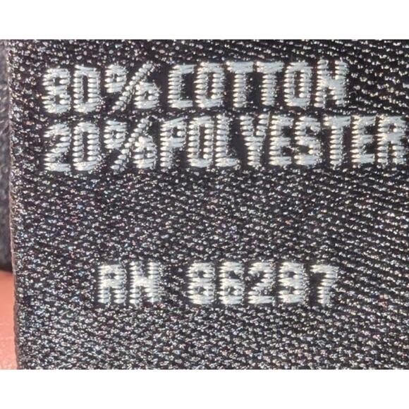 VTG Y2k Hale Bob Paris Los Angeles Velour Full Zip Hoodie Sweatshirt Black XL - Picture 6 of 6